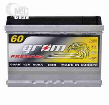 Аккумуляторы Аккумулятор Grom Premium 6CT-60L EN600 А 242x175x175 мм